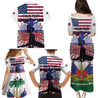 Haiti Heritage Month 2025 Family Matching Puletasi and Hawaiian Shirt American Raised With Haitian Roots