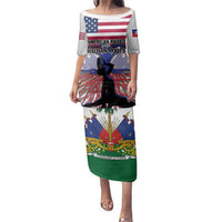 Haiti Heritage Month 2025 Family Matching Puletasi and Hawaiian Shirt American Raised With Haitian Roots