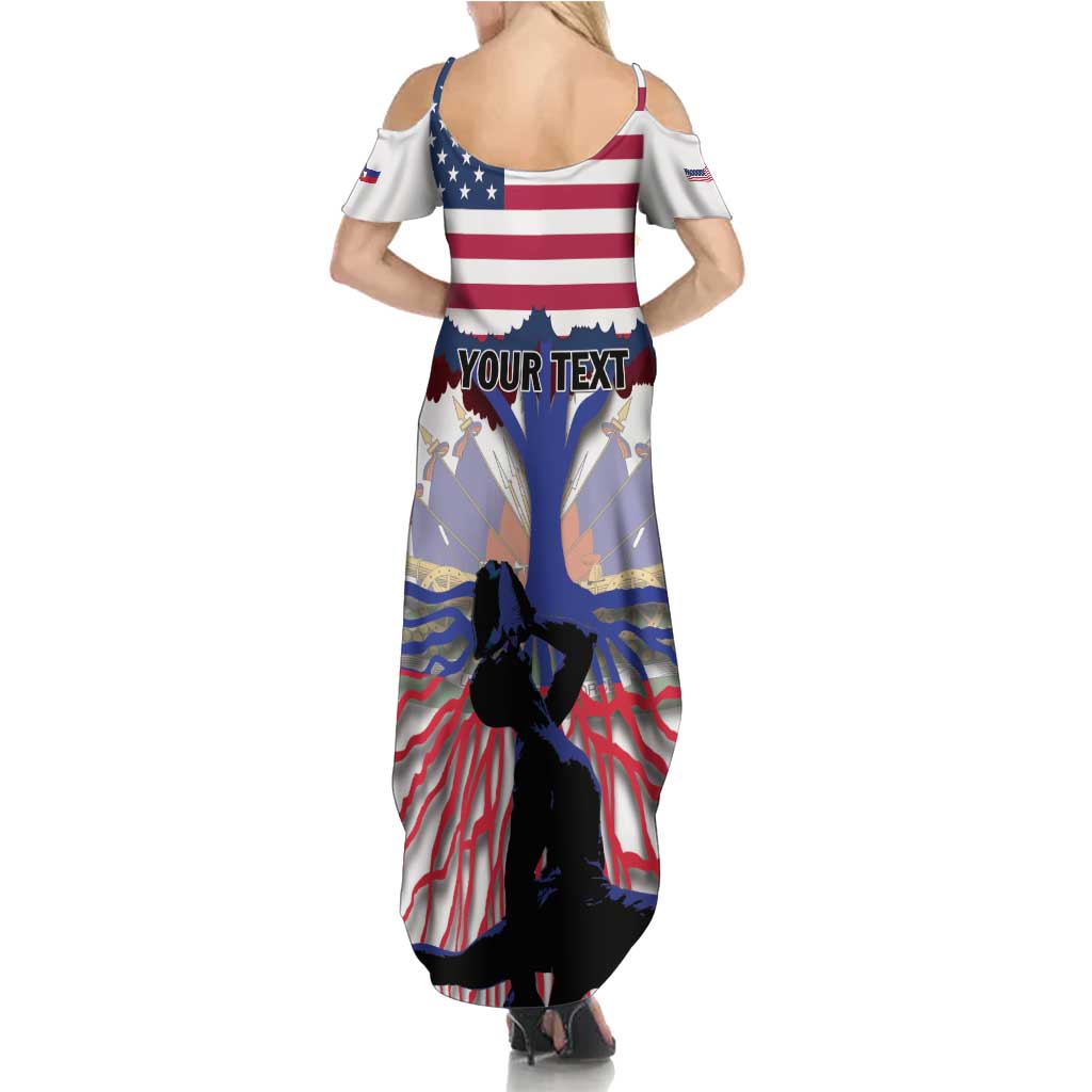 Haiti Heritage Month 2025 Family Matching Summer Maxi Dress and Hawaiian Shirt American Raised With Haitian Roots