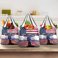 Haiti Heritage Month 2025 Grocery Bag American Raised With Haitian Roots