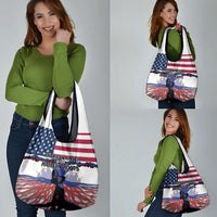 Haiti Heritage Month 2025 Grocery Bag American Raised With Haitian Roots