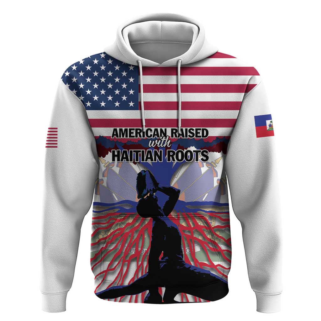 Haiti Heritage Month 2025 Hoodie American Raised With Haitian Roots