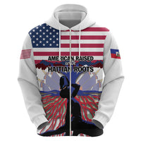 Haiti Heritage Month 2025 Hoodie American Raised With Haitian Roots