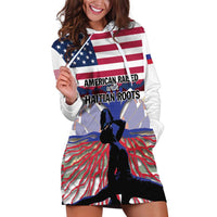 Haiti Heritage Month 2025 Hoodie Dress American Raised With Haitian Roots