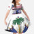 Haiti Heritage Month 2025 Kid Short Sleeve Dress American Raised With Haitian Roots