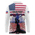 Haiti Heritage Month 2025 Long Sleeve Polo Shirt American Raised With Haitian Roots