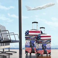 Haiti Heritage Month 2025 Luggage Cover American Raised With Haitian Roots