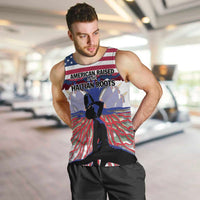 Haiti Heritage Month 2025 Men Tank Top American Raised With Haitian Roots