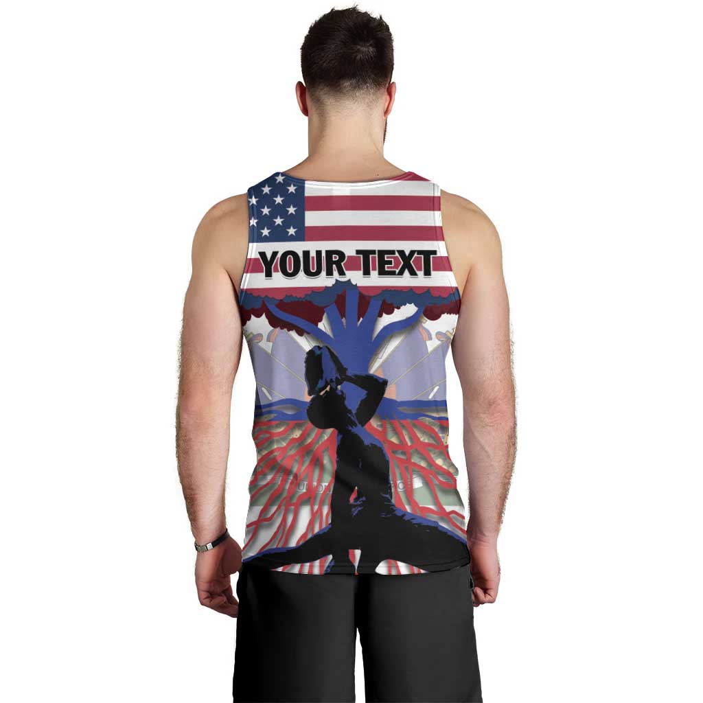 Haiti Heritage Month 2025 Men Tank Top American Raised With Haitian Roots