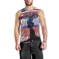 Haiti Heritage Month 2025 Men Tank Top American Raised With Haitian Roots