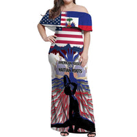 Haiti Heritage Month 2025 Off Shoulder Maxi Dress American Raised With Haitian Roots