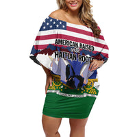 Haiti Heritage Month 2025 Off Shoulder Short Dress American Raised With Haitian Roots
