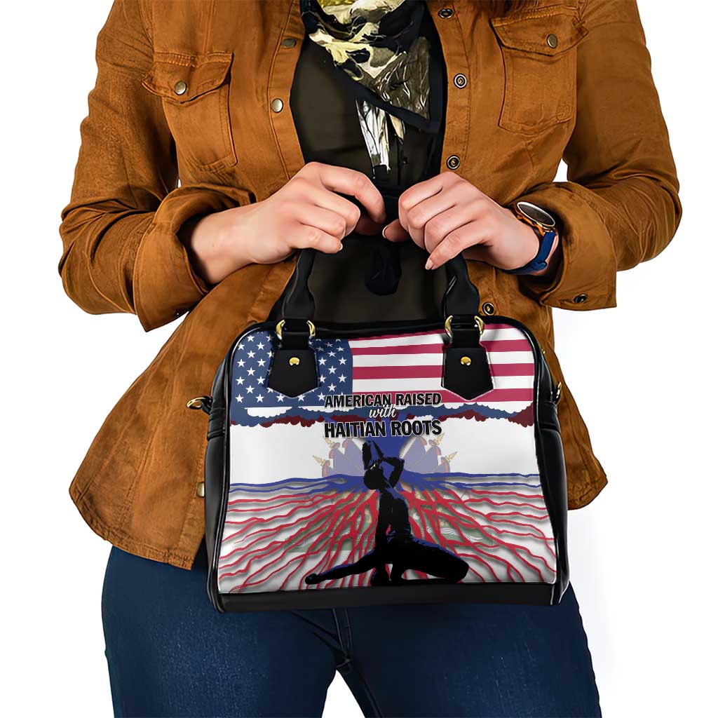 Haiti Heritage Month 2025 Shoulder Handbag American Raised With Haitian Roots