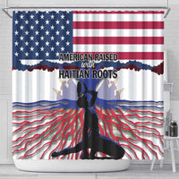 Haiti Heritage Month 2025 Shower Curtain American Raised With Haitian Roots