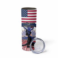 Haiti Heritage Month 2025 Skinny Tumbler American Raised With Haitian Roots