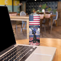 Haiti Heritage Month 2025 Skinny Tumbler American Raised With Haitian Roots