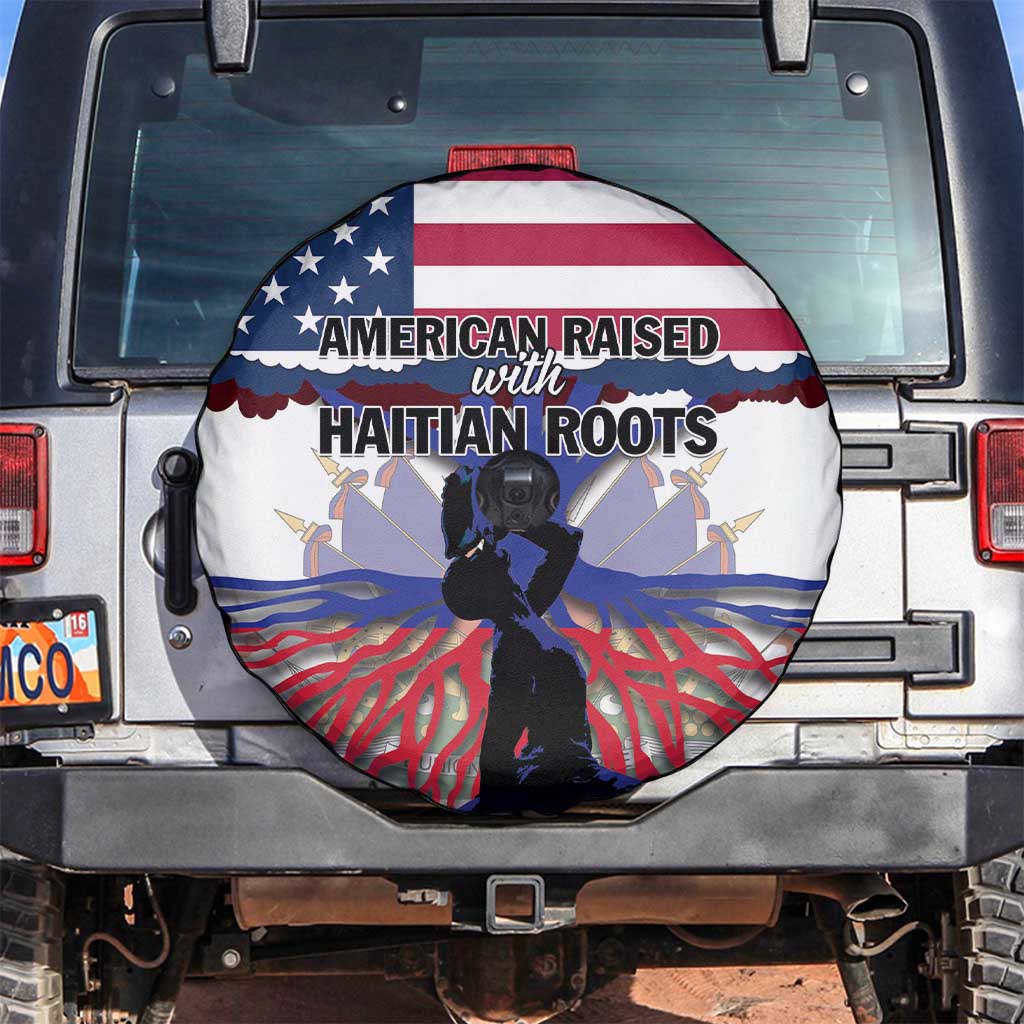 Haiti Heritage Month 2025 Spare Tire Cover American Raised With Haitian Roots
