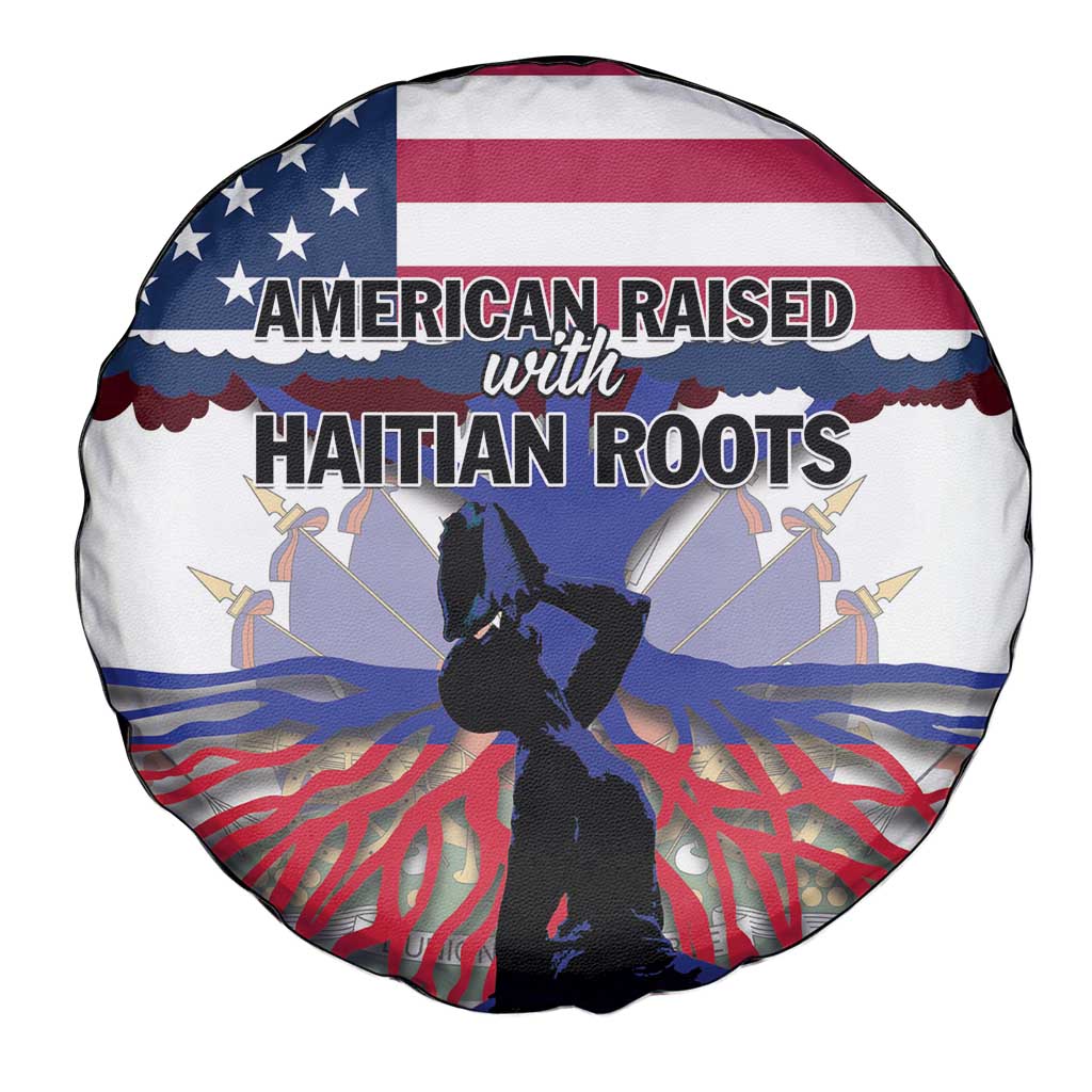 Haiti Heritage Month 2025 Spare Tire Cover American Raised With Haitian Roots