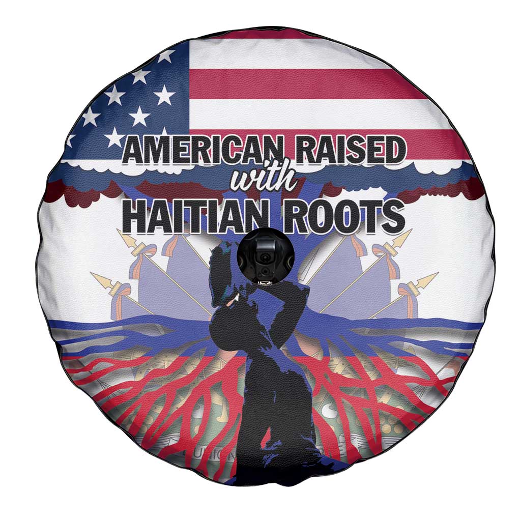 Haiti Heritage Month 2025 Spare Tire Cover American Raised With Haitian Roots