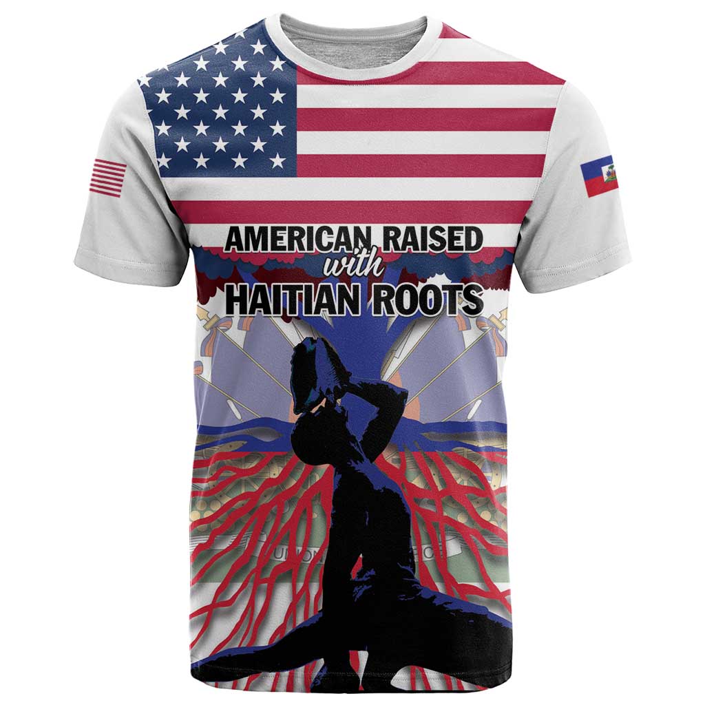 Haiti Heritage Month 2025 T Shirt American Raised With Haitian Roots