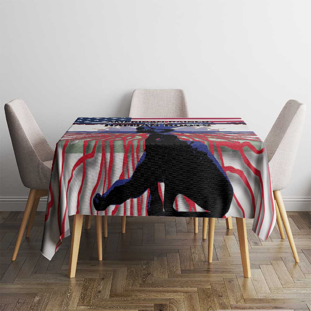 Haiti Heritage Month 2025 Tablecloth American Raised With Haitian Roots