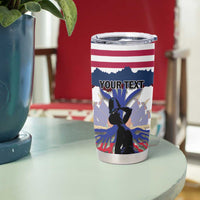 Haiti Heritage Month 2025 Tumbler Cup American Raised With Haitian Roots