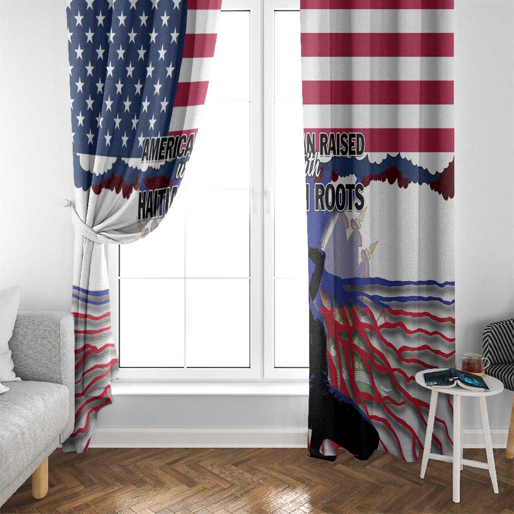 Haiti Heritage Month 2025 Window Curtain American Raised With Haitian Roots