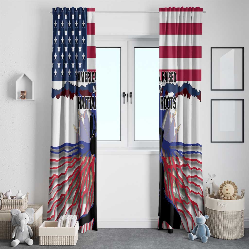 Haiti Heritage Month 2025 Window Curtain American Raised With Haitian Roots