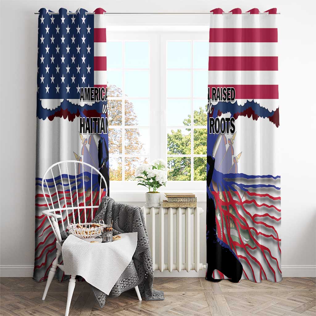 Haiti Heritage Month 2025 Window Curtain American Raised With Haitian Roots