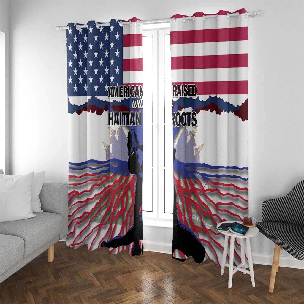 Haiti Heritage Month 2025 Window Curtain American Raised With Haitian Roots