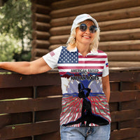 Haiti Heritage Month 2025 Women Polo Shirt American Raised With Haitian Roots