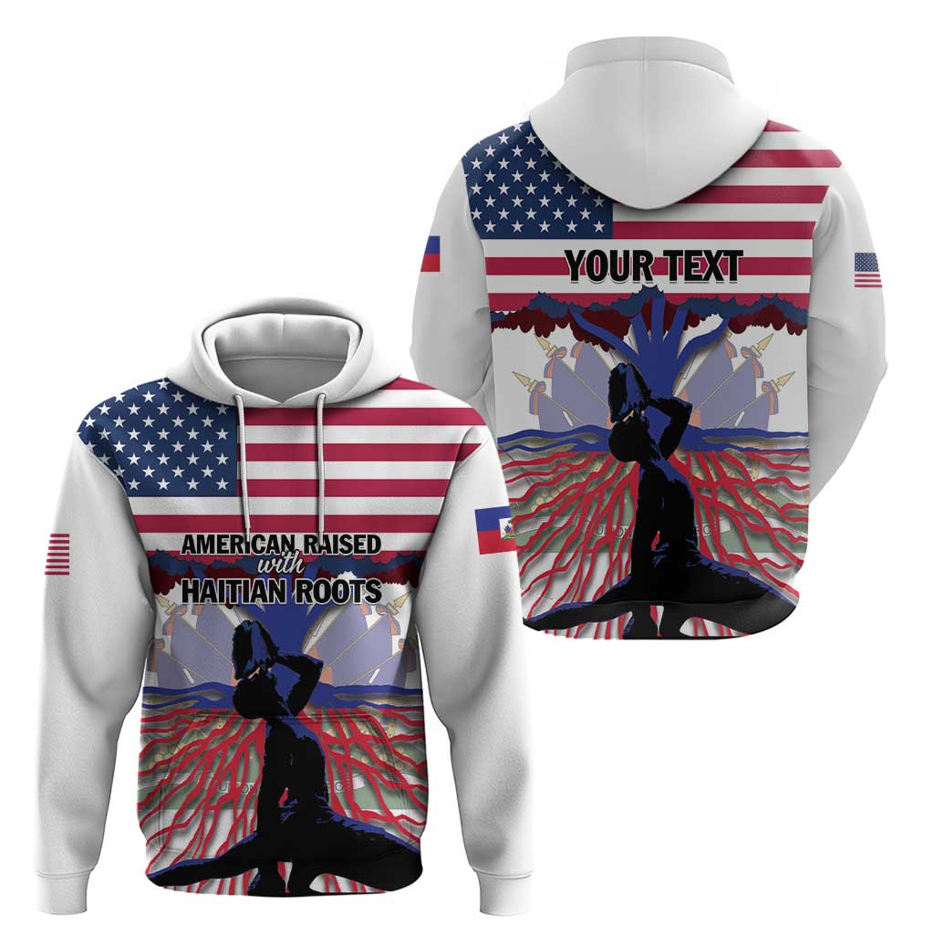 Haiti Heritage Month 2025 Zip Hoodie American Raised With Haitian Roots