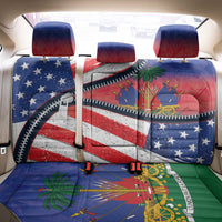 Haitian Americans Zipper Stylized Back Car Seat Cover Haiti Heritage Month 2025