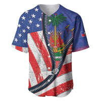 Haitian Americans Zipper Stylized Baseball Jersey Haiti Heritage Month 2025