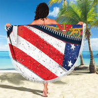 Haitian Americans Zipper Stylized Beach Blanket Haiti Heritage Month 2025