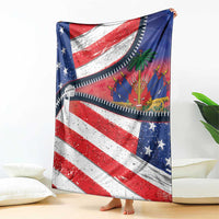 Haitian Americans Zipper Stylized Blanket Haiti Heritage Month 2025