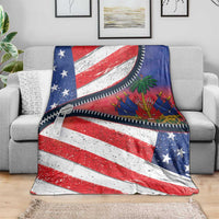 Haitian Americans Zipper Stylized Blanket Haiti Heritage Month 2025