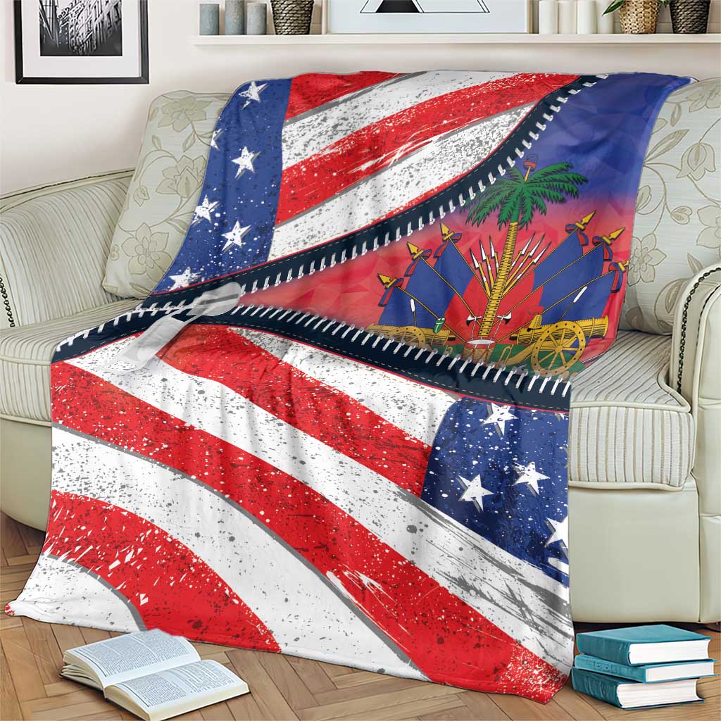 Haitian Americans Zipper Stylized Blanket Haiti Heritage Month 2025