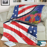 Haitian Americans Zipper Stylized Blanket Haiti Heritage Month 2025