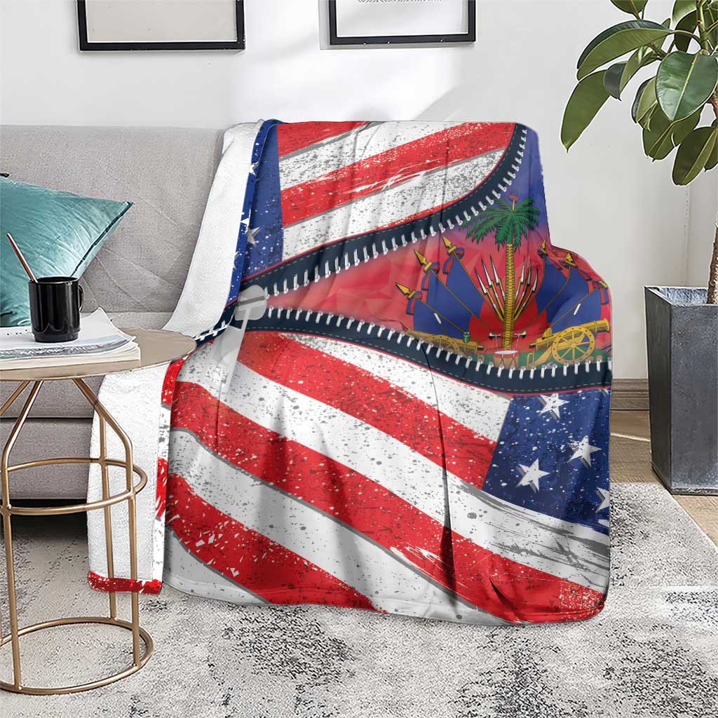 Haitian Americans Zipper Stylized Blanket Haiti Heritage Month 2025