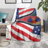 Haitian Americans Zipper Stylized Blanket Haiti Heritage Month 2025