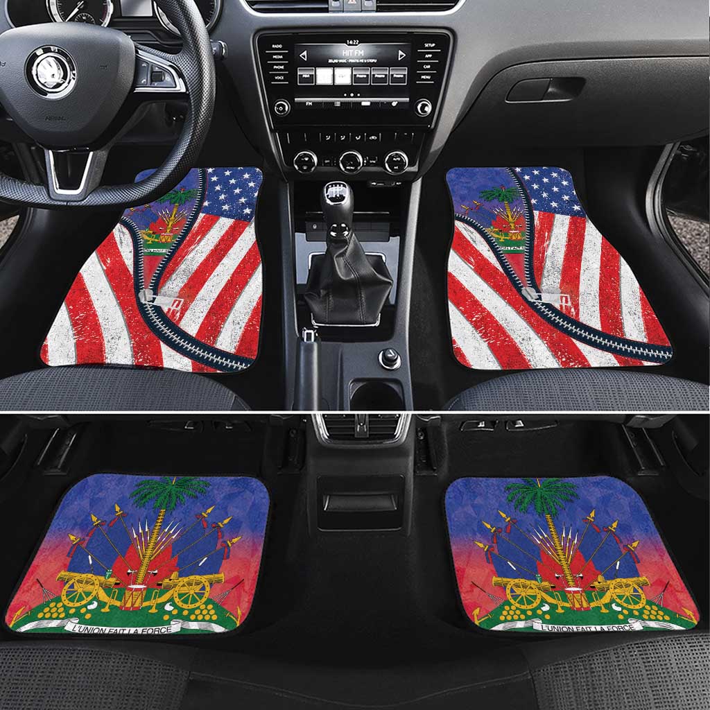 Haitian Americans Zipper Stylized Car Mats Haiti Heritage Month 2025