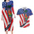 Haitian Americans Zipper Stylized Couples Matching Long Sleeve Bodycon Dress and Hawaiian Shirt Haiti Heritage Month 2025