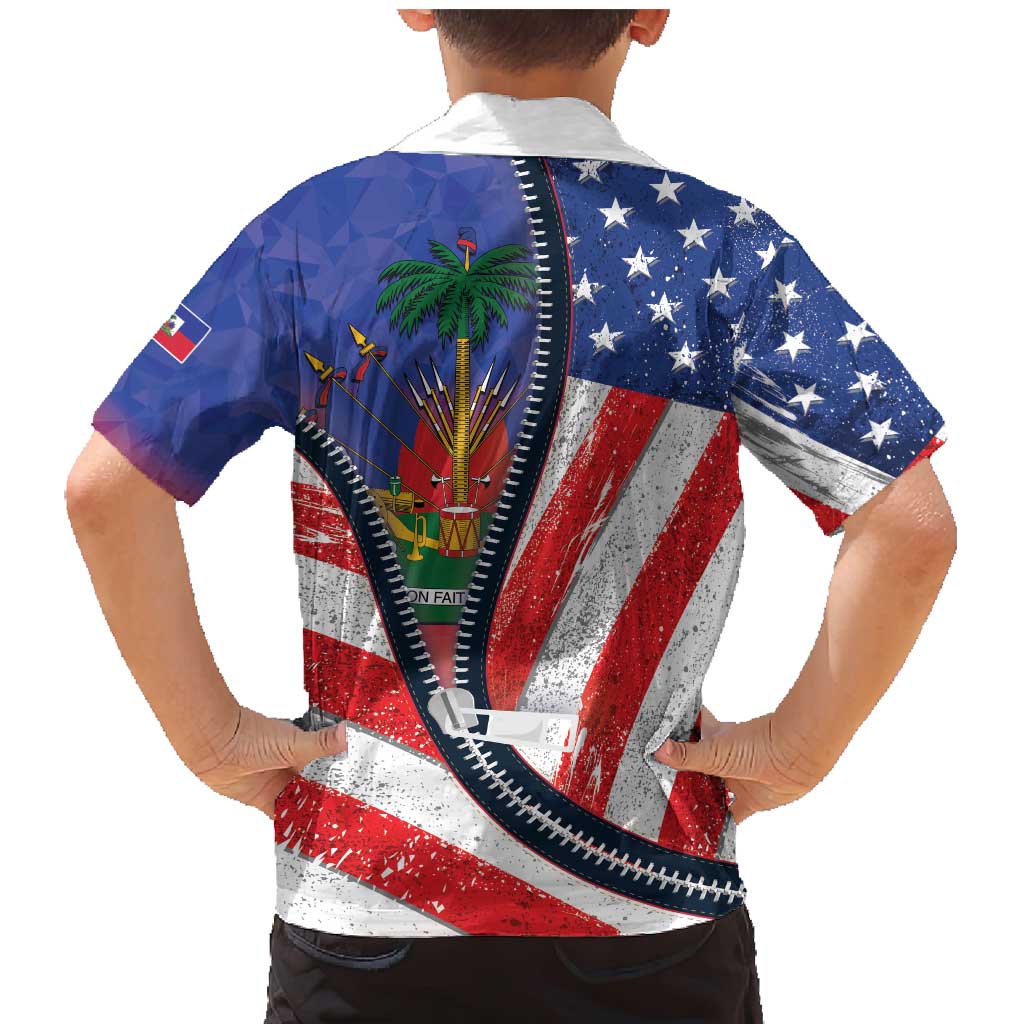 Haitian Americans Zipper Stylized Family Matching Mermaid Dress and Hawaiian Shirt Haiti Heritage Month 2025