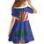 Haitian Americans Zipper Stylized Family Matching Off Shoulder Maxi Dress and Hawaiian Shirt Haiti Heritage Month 2025