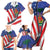 Haitian Americans Zipper Stylized Family Matching Short Sleeve Bodycon Dress and Hawaiian Shirt Haiti Heritage Month 2025