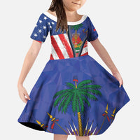 Haitian Americans Zipper Stylized Family Matching Tank Maxi Dress and Hawaiian Shirt Haiti Heritage Month 2025