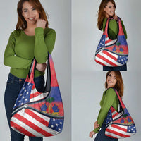 Haitian Americans Zipper Stylized Grocery Bag Haiti Heritage Month 2025