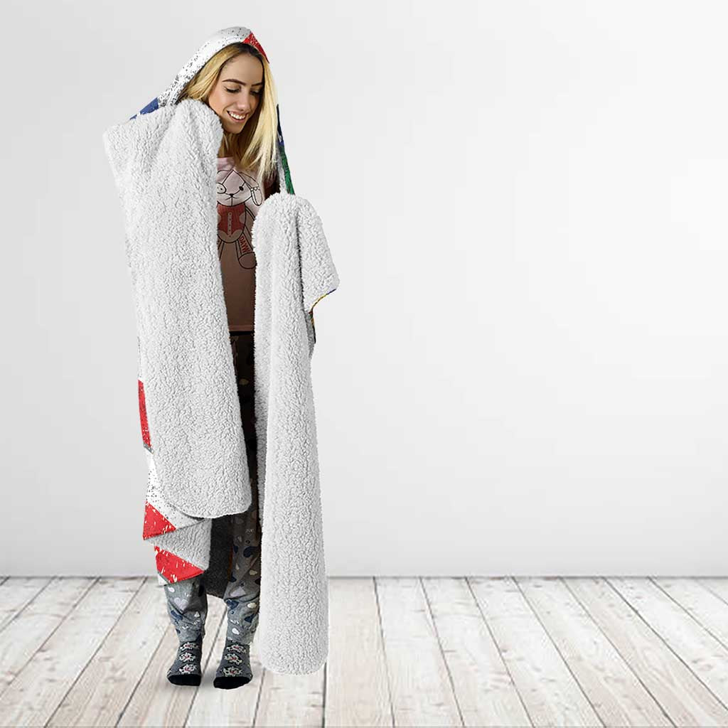 Haitian Americans Zipper Stylized Hooded Blanket Haiti Heritage Month 2025