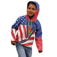 Haitian Americans Zipper Stylized Kid Hoodie Haiti Heritage Month 2025
